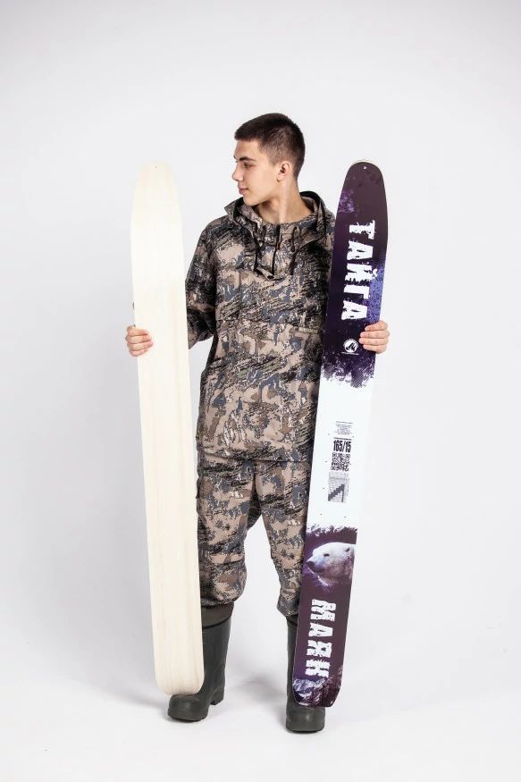 Лыжи Тайга, дерево, длина 175 см, ширина 150 мм