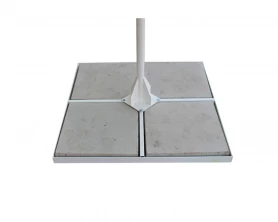 Зонт круглый (d=3.5м, 8 спиц) сталь, с воланом