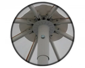 Зонт круглый (d=3.5м, 8 спиц) сталь, с воланом