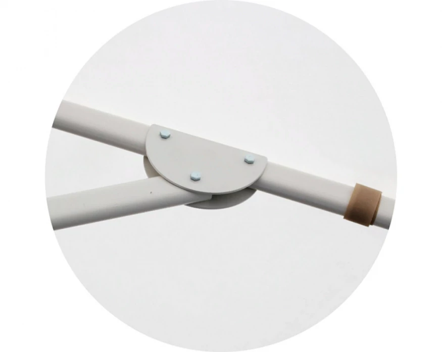 Зонт круглый (d=4м, 8 спиц) сталь, с воланом