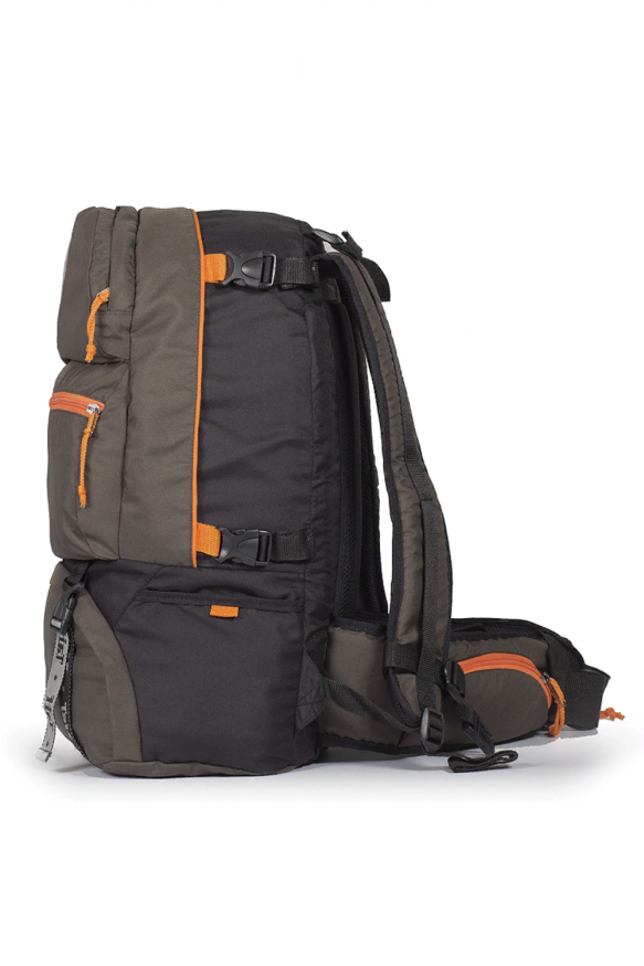 Рюкзак GRAUBER 1 55л, хаки/черный, Оксфорд, ТАЙФ