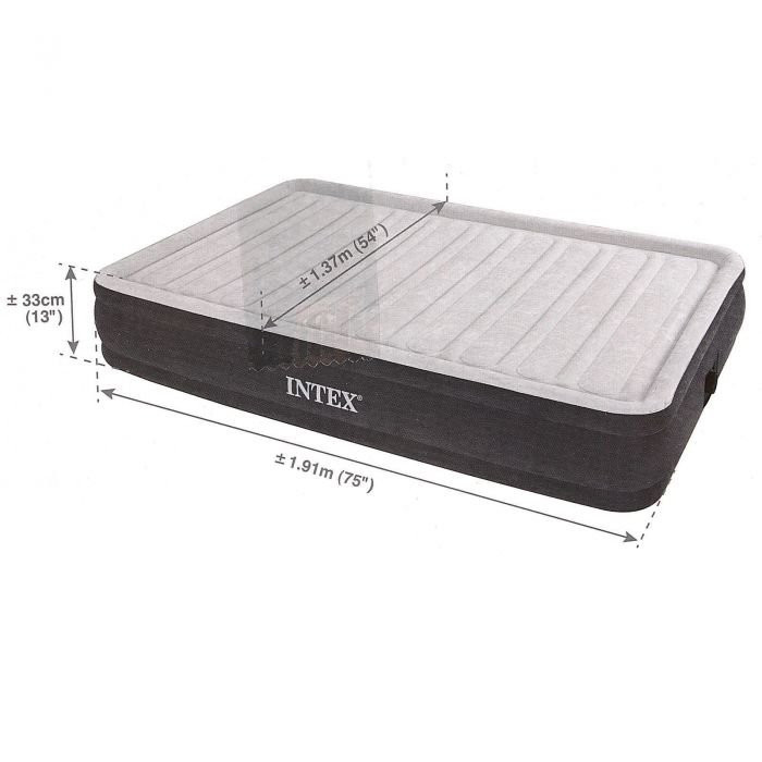 Матрас надувной &amp;quot;Comfort-Plush Full&amp;quot;, 137х191х33 см, со встроенным насосом 220V