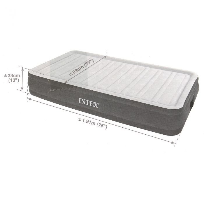 Матрас надувной &amp;quot;Comfort-Plush Twin&amp;quot;, со встроен. насосом 220V, 99х191х33 см