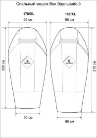 Спальный мешок Век Эдельвейс-3, камуфляж