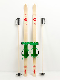 Детский лыжный комплект JUNIOR, 120 см, лыжи+крепления+палки