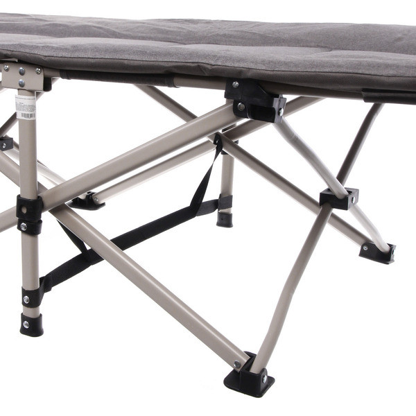 Раскладушка кемпинговая складная 188*66*41 см, серая