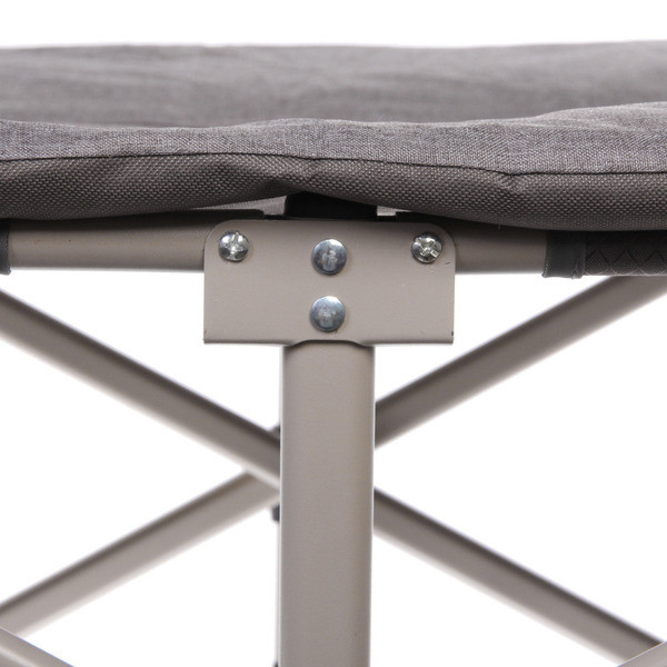 Раскладушка кемпинговая складная 188*66*41 см, серая