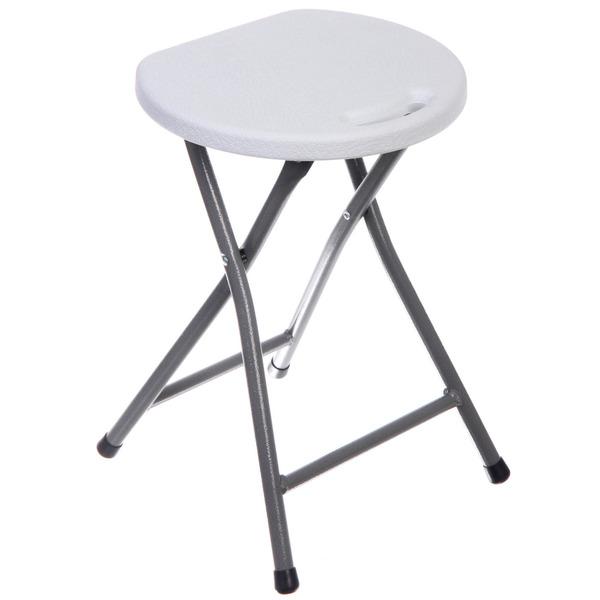 Табурет складной SJ-0052, 33*32*44 см. белый