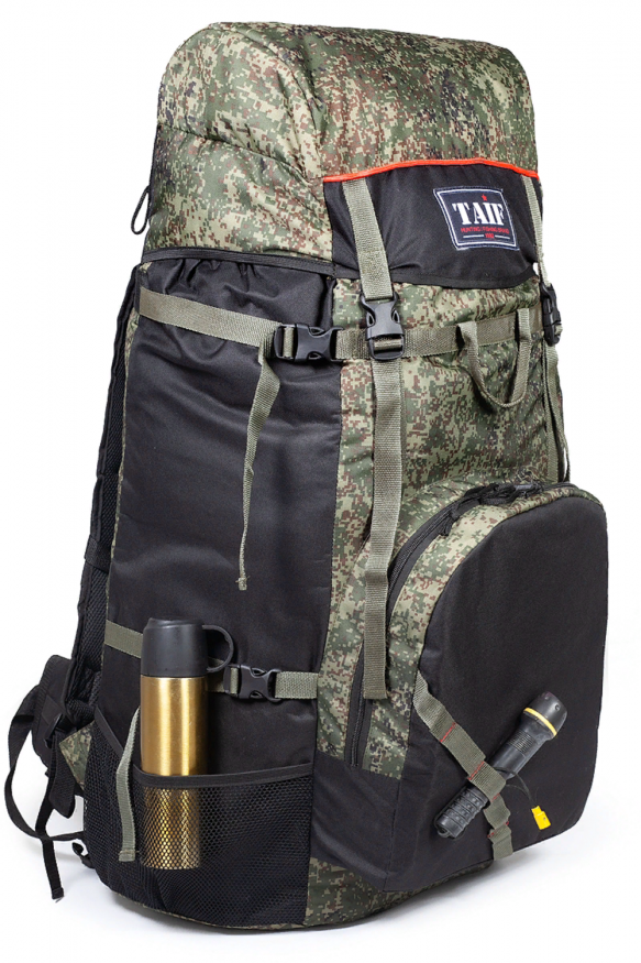 Рюкзак туристический Турист Лайт 4, ПВХ 600, цифра/черный, 80 л, ТАЙФ