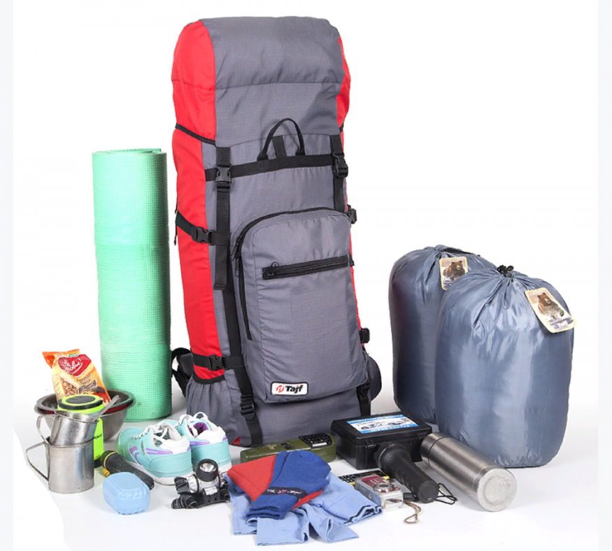 Рюкзак туристический Оптимал 1  черн.вишня, 60 л, ТАЙФ