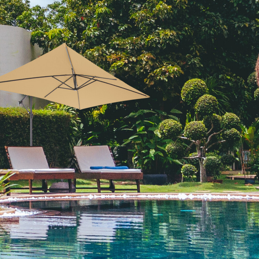 Зонт садовый светло-коричневый, 6403, Green Glade