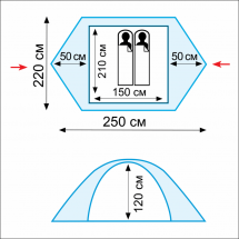 Палатка Tramp Scout 2-местная v2, зеленый